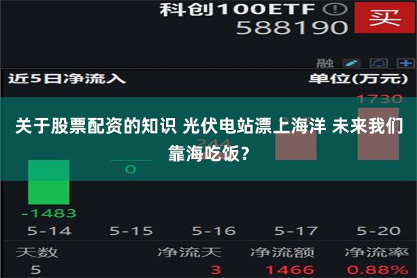 关于股票配资的知识 光伏电站漂上海洋 未来我们靠海吃饭？