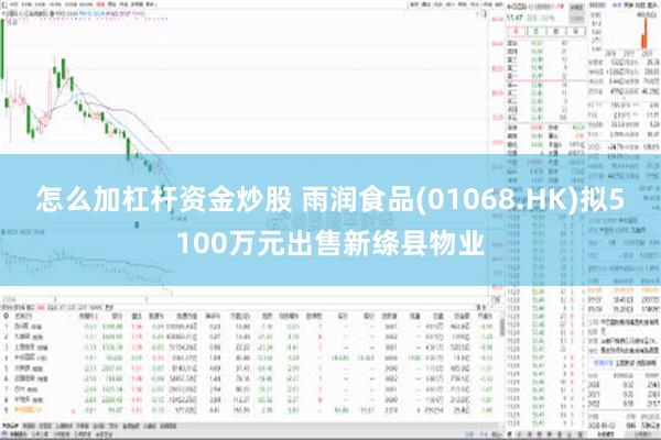 怎么加杠杆资金炒股 雨润食品(01068.HK)拟5100万元出售新绦县物业