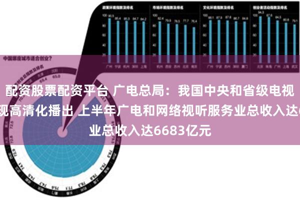 配资股票配资平台 广电总局：我国中央和省级电视台全部实现高清化播出 上半年广电和网络视听服务业总收入达6683亿元