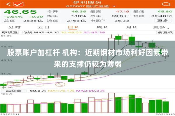 股票账户加杠杆 机构：近期钢材市场利好因素带来的支撑仍较为薄弱